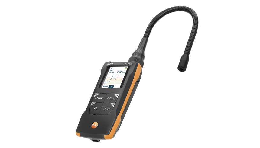 Testo 515 Ex - Detektor nieszczelności czynników chłodniczych - Czułość 1 g/rok